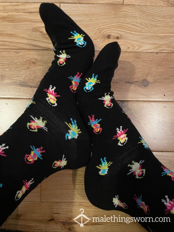 Happy Socks Funky Hawaiian Hula Girl Patterned Dress Socks, You Want To Sniff?