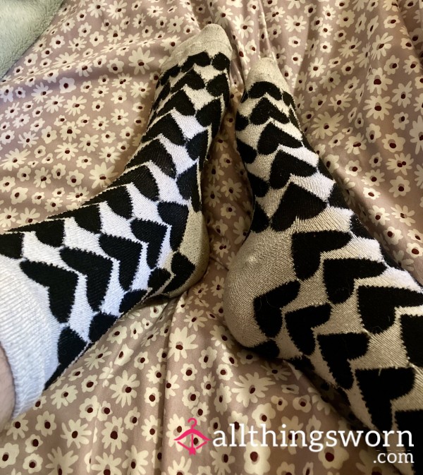 Heart Print Socks