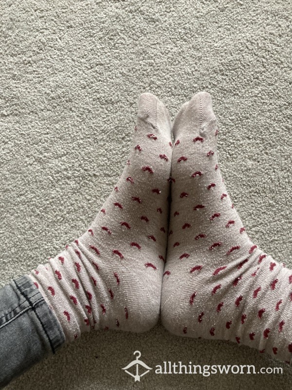 Heart Print Socks