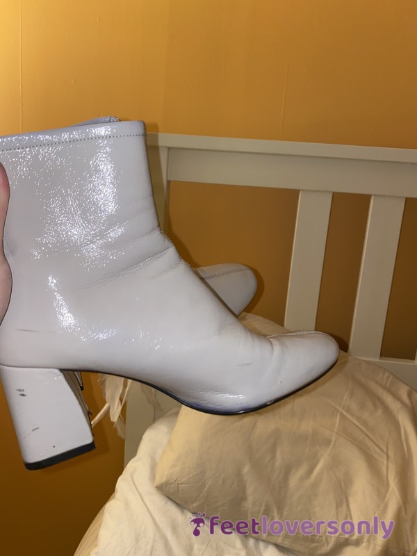 High Heeled Worn Boots