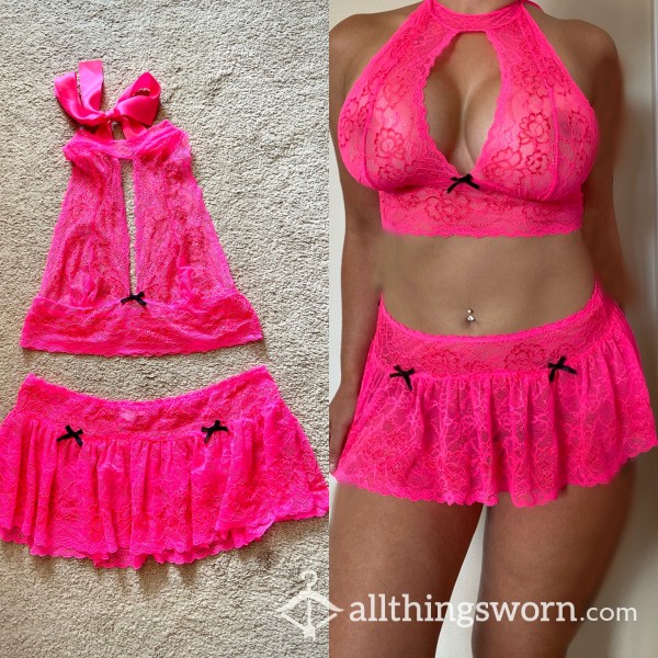 Hot Pink Lingerie Set💕