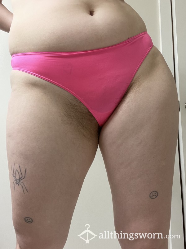 Hot Pink Satin G-string