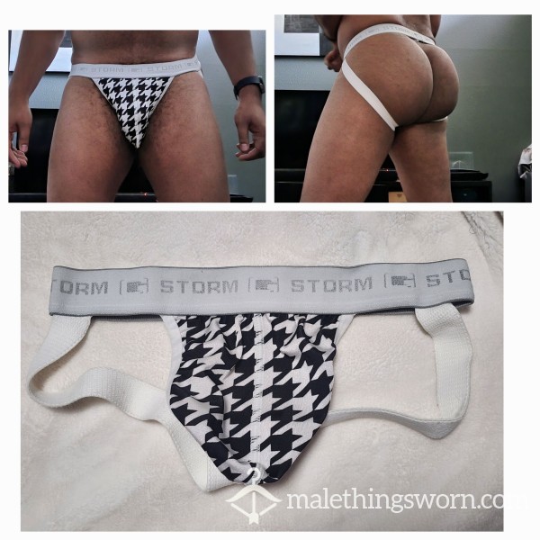 Houndstooth Pattern Jock Strap