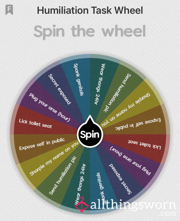 Humiliation Spin The Wheel