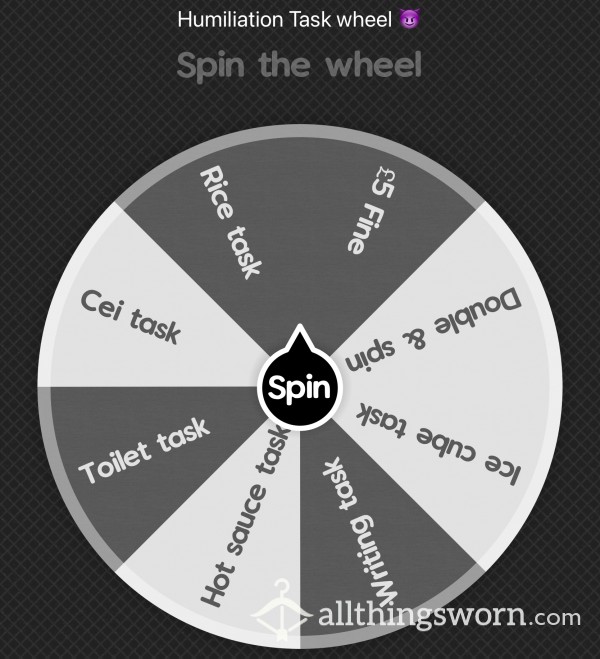 HUMILIATION TASK WHEEL 😈