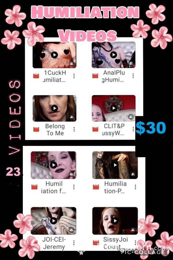 Humiliation Video Bundle - 23 Vids + Updates