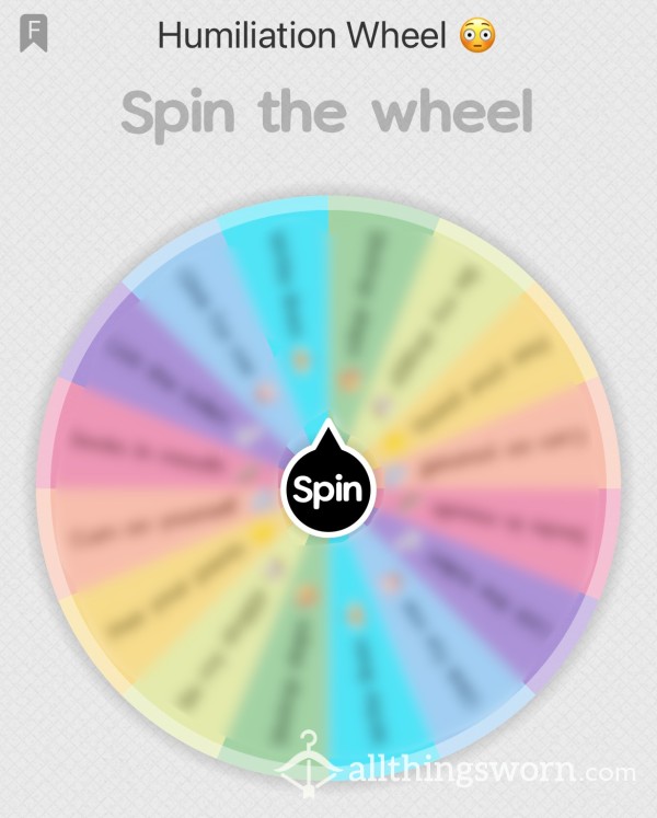 Humiliation Wheel 😳