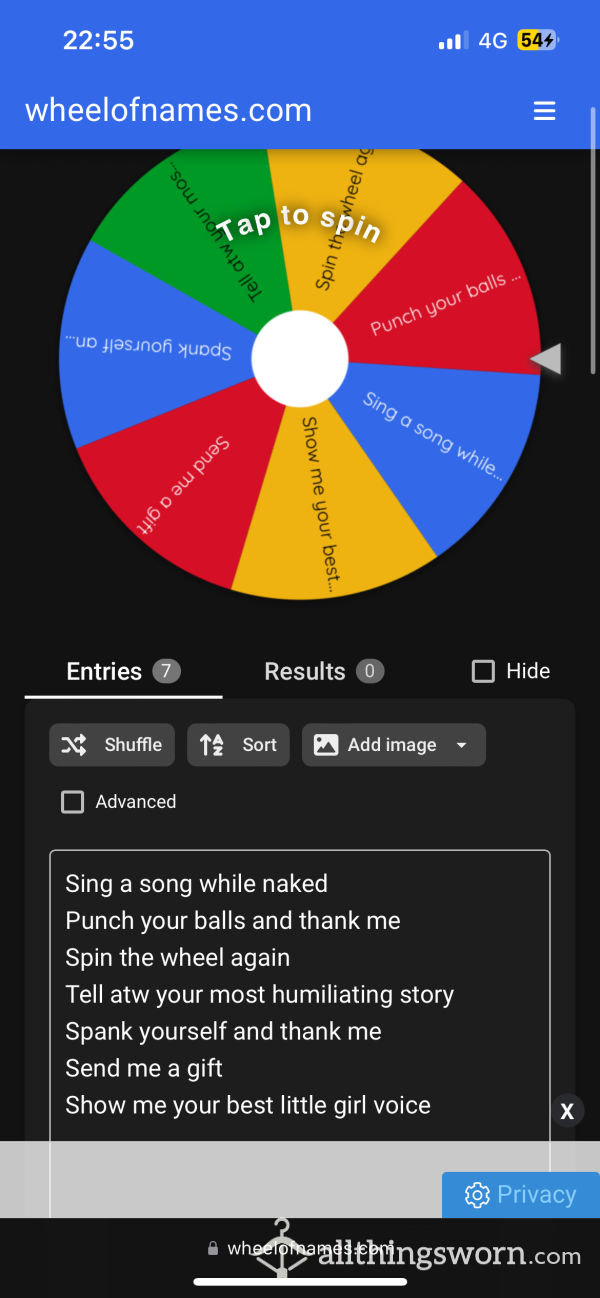 Humiliation Wheel