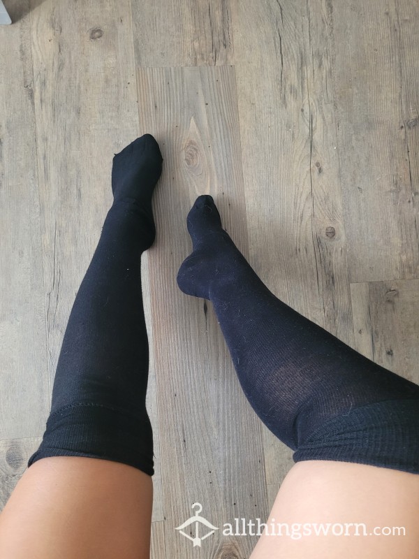 I Love These Long Black Socks🥵🥵