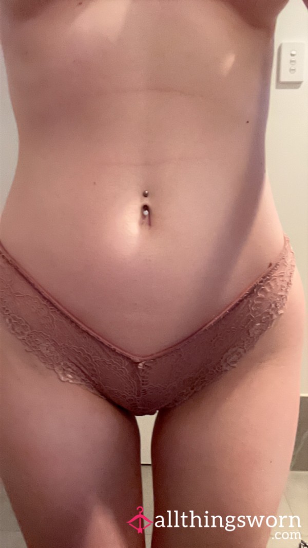 Innocent Pink Lacey Panties