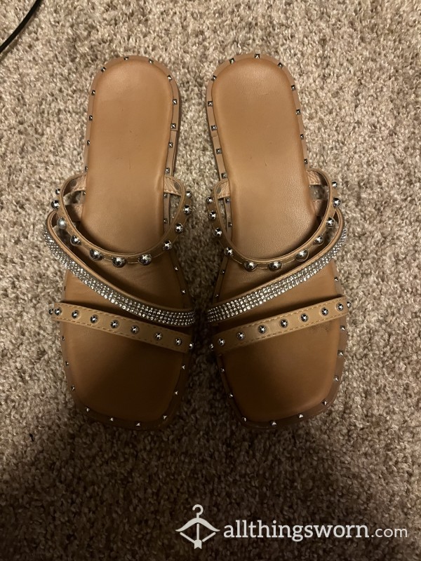 Jeweled Sandals Size 8