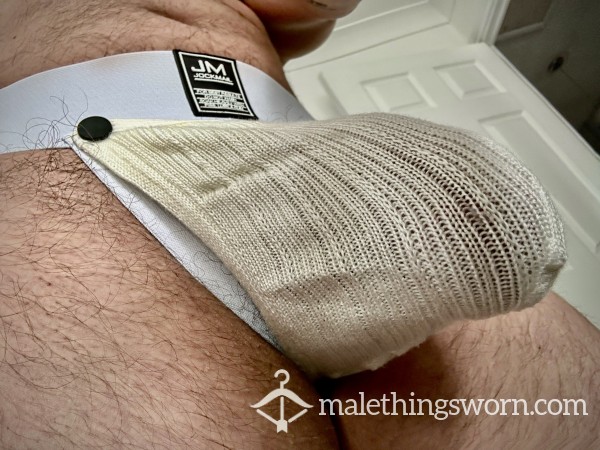 *** SOLD *** JOCKMAIL WIDE BAND TRADITIONAL COTTON RIBBED POUCH BULGER  SWEATED & PREc*m… 💪🏽🤪👍🏽🥵 🍆💧💧 👅 📦 🤪✅