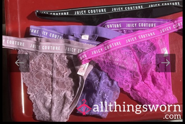 Juicy Couture Lace Thongs