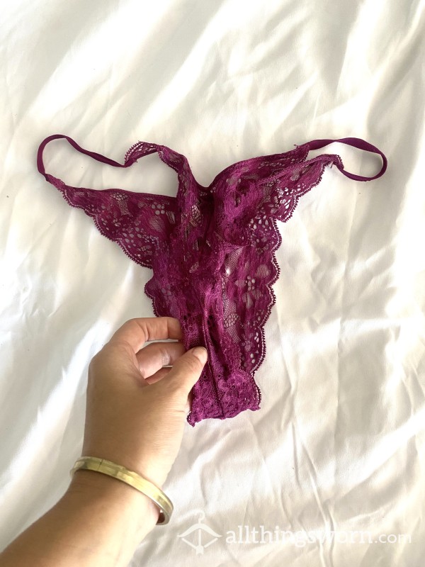 Just M*sturb*ted In Purple Lace Victorias Secret