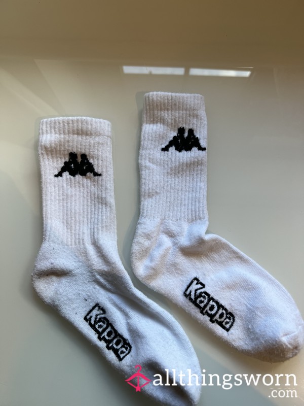 Kappa White Crew Socks