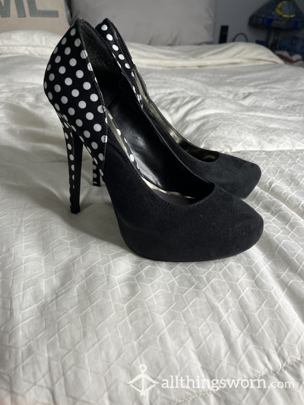 Kim Kardashian Polka Dot Heels