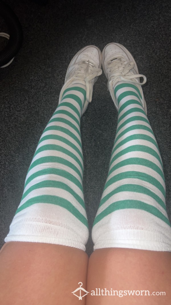 Knee Length Elf Design Socks