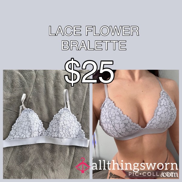 LACE FLOWER BRALETTE