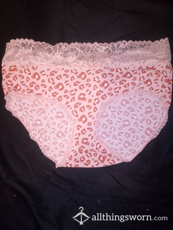 Lace Pink Cheetah Panties 💕🐆