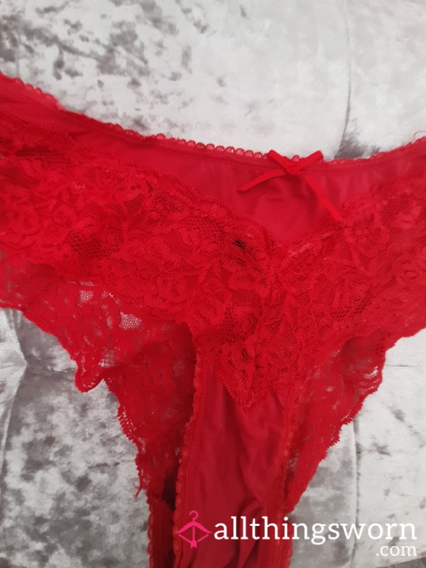 Laced Red Panties