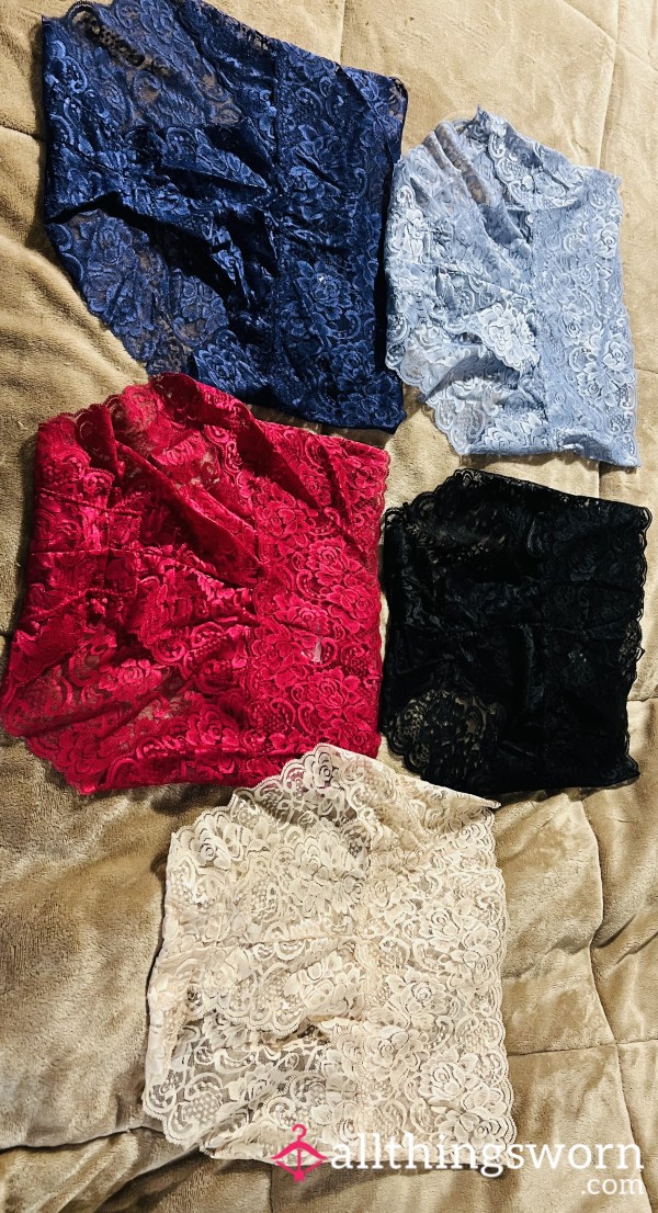 Lacey Fullback Cotton Gussett Panties Comes With Seven Day Wear Pair