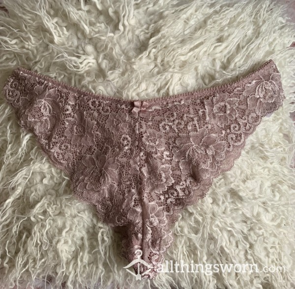 Lacy, Pink, Well-worn Panties Worn For 24hrs 💕😘