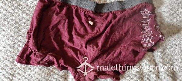 C*m FILLED LADS BOXERS CREAMED! USED AND WORN