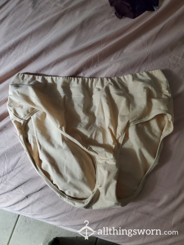 Large Beige Granny Panties