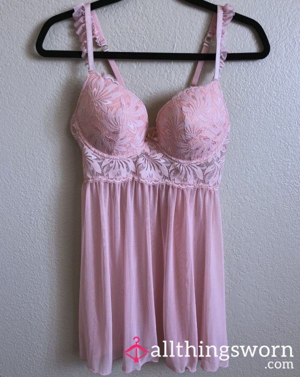 Large Pink Lingerie Dress