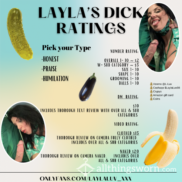 Layla’s D*ck Rating