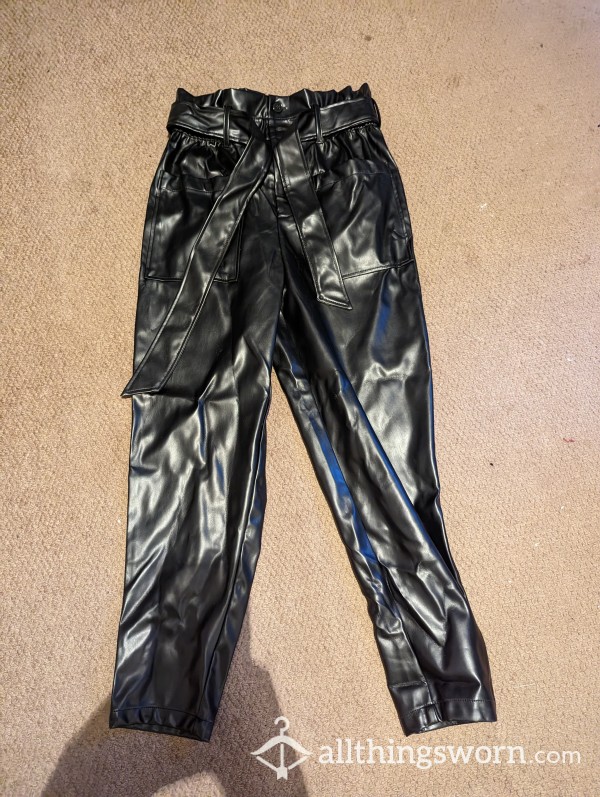 Leather Look Trousers