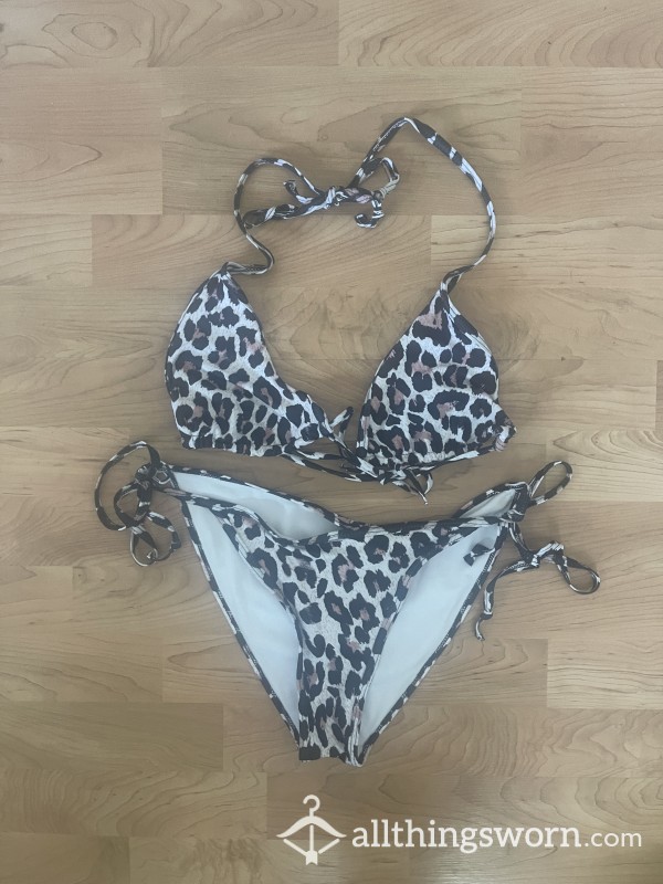 Leopard Print Bikini Set