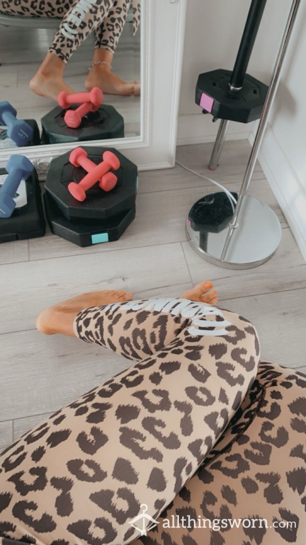 Leopard Print Scrunch B*m Leggings