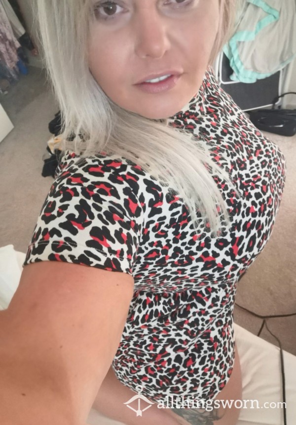 Leopard T-shirt Dress