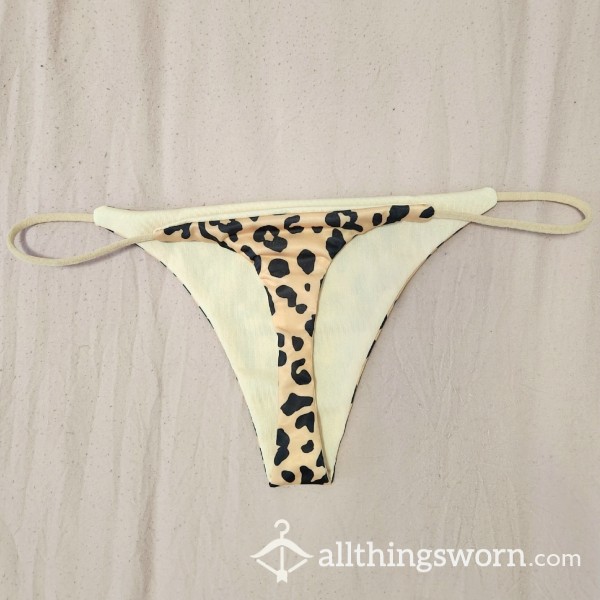 Leopard Thong