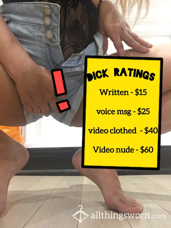 Let Me Rate Your D*ck