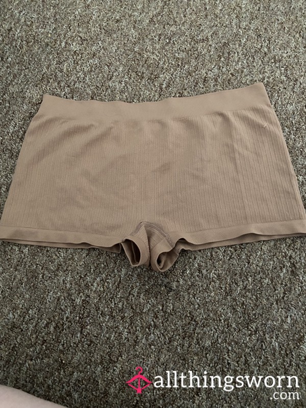 Light Beige Booty Gym Shorts