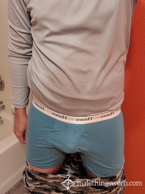 Light Blue Boxer Briefs Xl