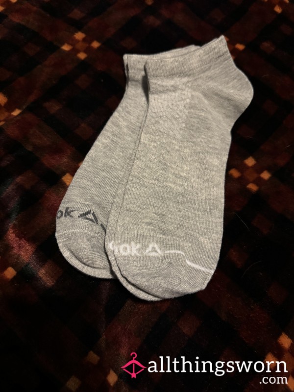 Light Gray Reebok Ankle Socks