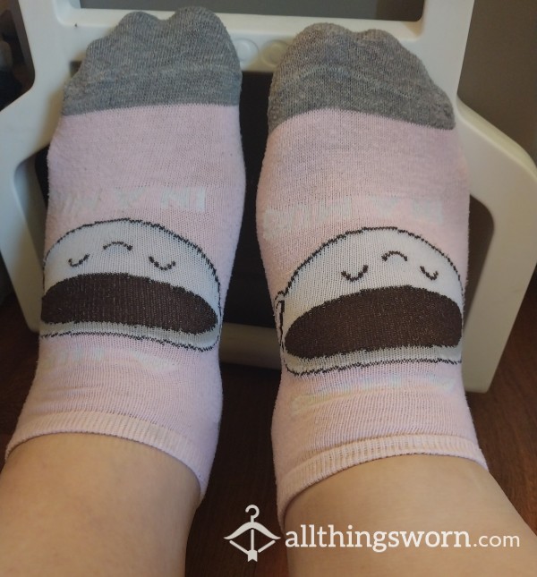 Light Pink Coffee Ankle Socks🩷