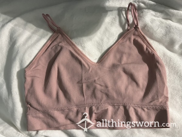 Light Pink V-Neck Bralette XXL