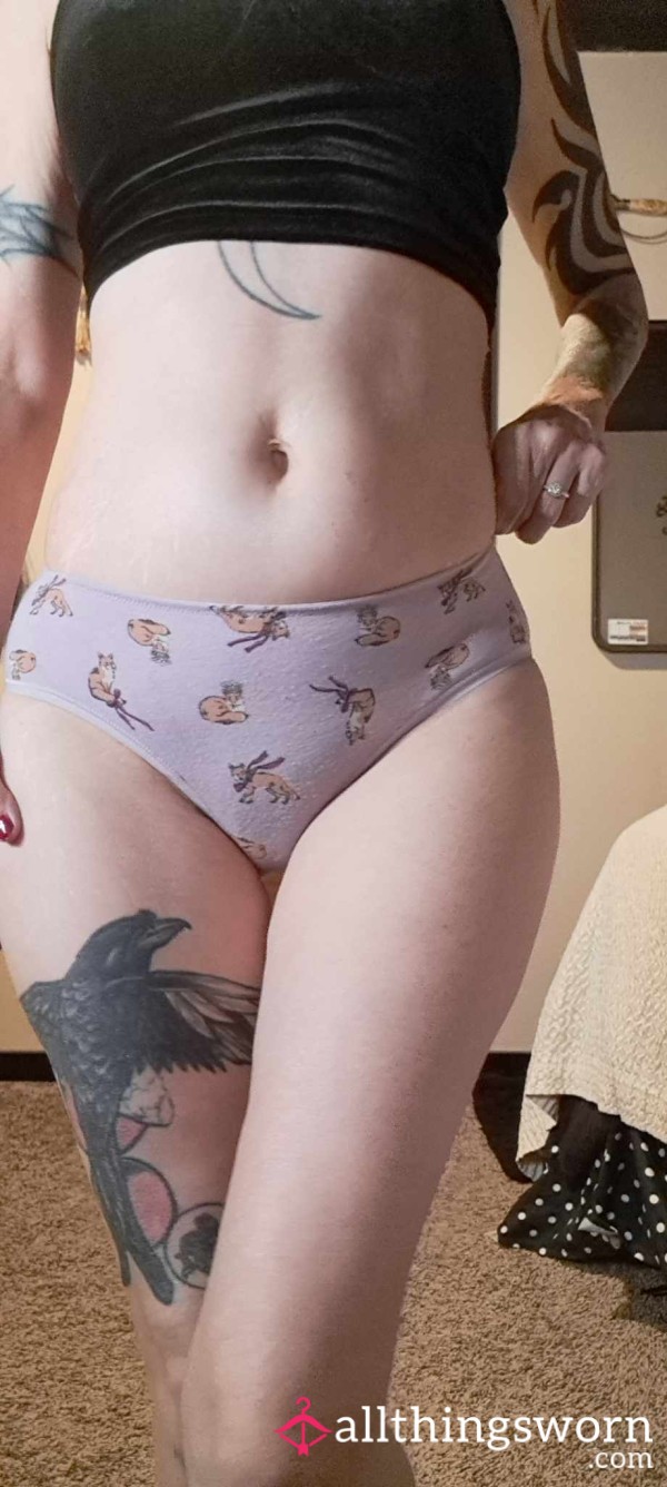 Light Purple VS Fox Print, Fullback Panty