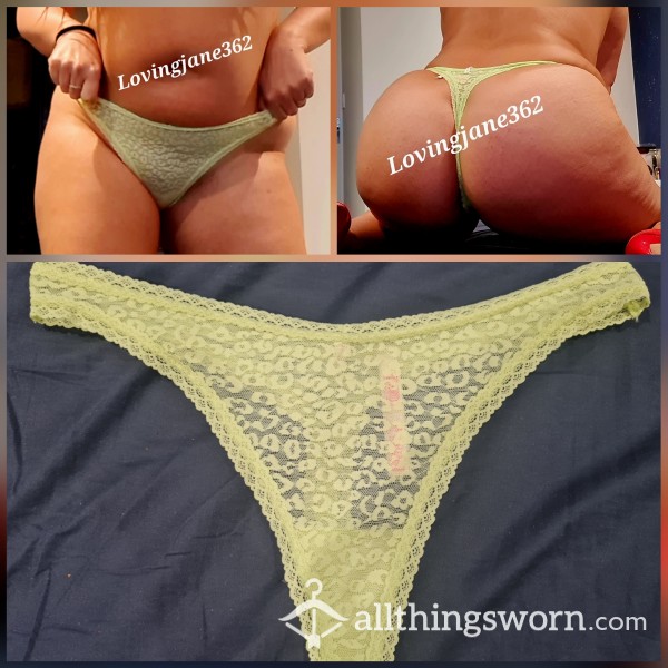 Lime Green Victoria Secrets Thong