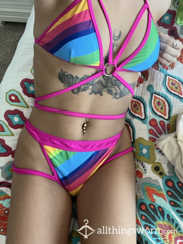 “Look At Me” Rainbow Bikini