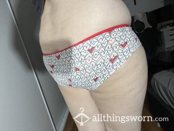 *SOLD* Love Heart Cotton Panties