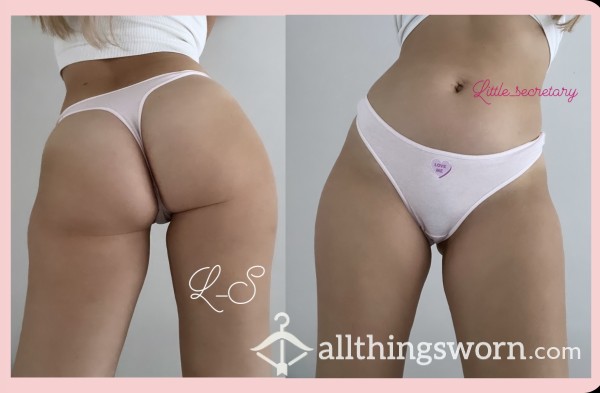 Cute Loveheart Pink Thong