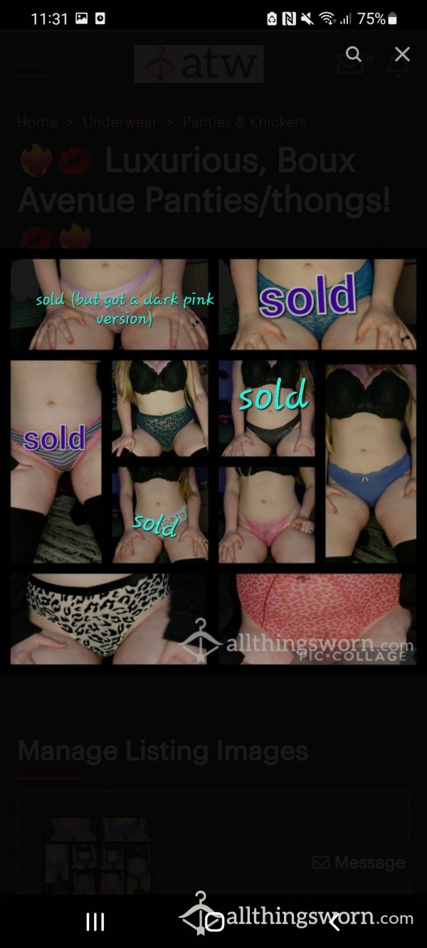 ❤️‍🔥💋 Luxurious, Boux Avenue Panties/thongs! 💋❤️‍🔥