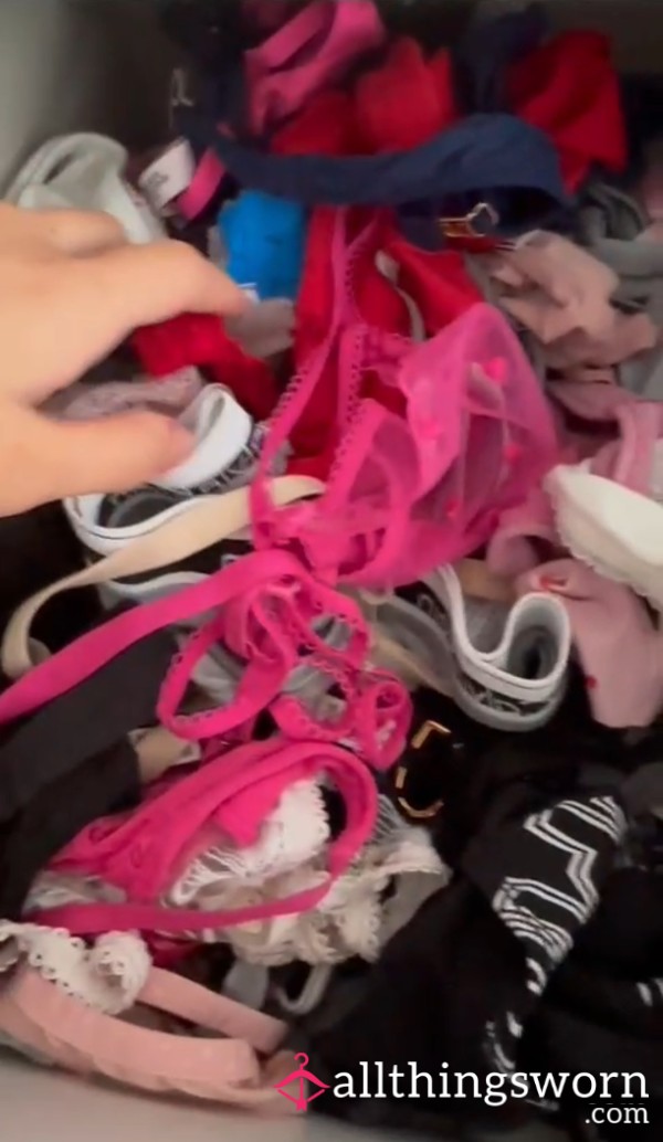 Luxury Panty Drawer Tour - Ask For The Video Of My Exclusive Designer Collection 😘💋