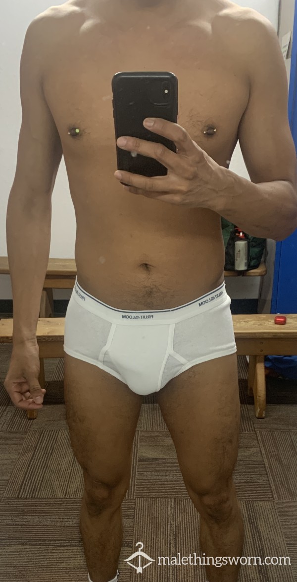 M Fruit Of The Loom White Brief