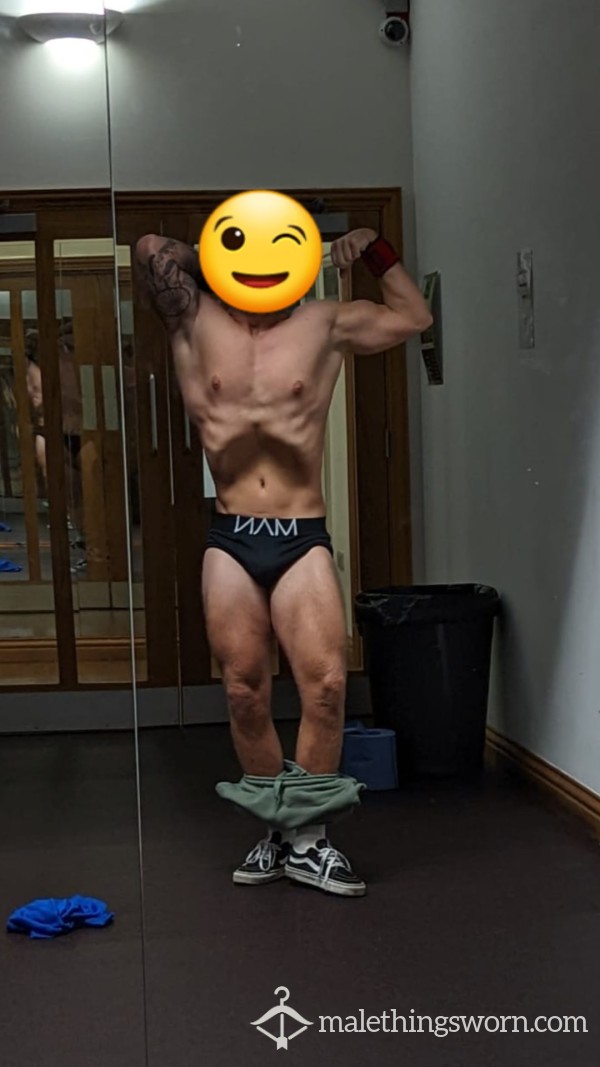 MAN Boxers Post Gym Unwashed And I Can Smother In C*m If Requested! Smother